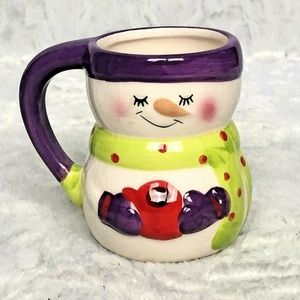 Bay Island Snowman Coffee Cup Chirstmas Holiday Ho